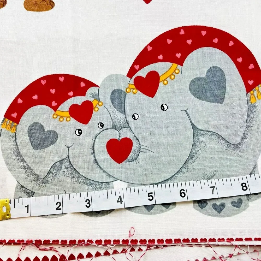 Fabric Appliqués Hugs & Kisses Hearts Valentine Bears Puppies Penguins Elephant